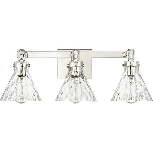 Barlon 3 Light 25.5 inch Polished Nickel Vanity Light Wall Light